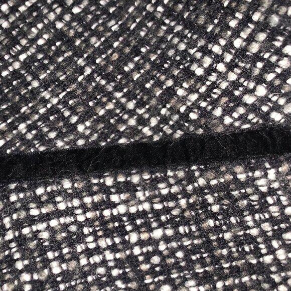 VTG Gap Women's Tweed Midi Black-White Skirt Size 14 Y2K - Picture 3 of 9